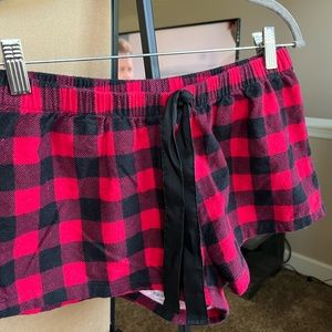 plaid pj shorts